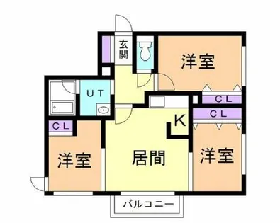 Jmms新光参番館【201号室】の間取り