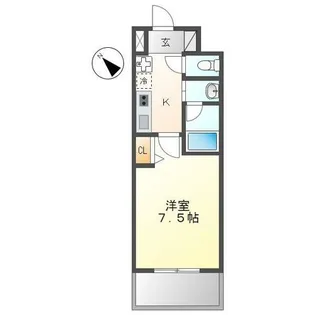 CITY SPIRE 名古屋本陣【5階】の間取り