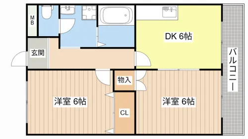 セゾンフルール【3階】の間取り