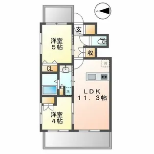プレサンス ロジェ 栄パークサウス【9階】の間取り