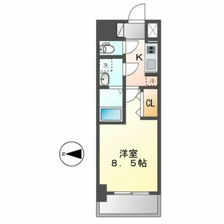 S-RESIDENCE金山West【9階】の間取り