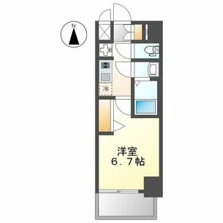 エステムコート名古屋グロース【2階】の間取り