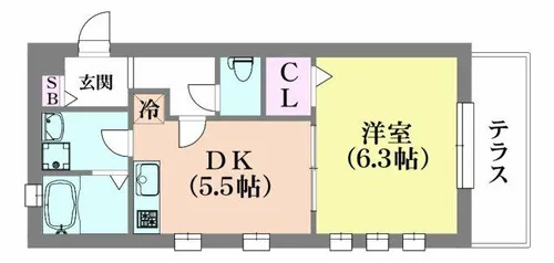 J・グランデ神戸谷上【1階】の間取り