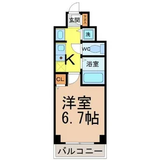 ライジングコート名古屋駅前東【8階】の間取り