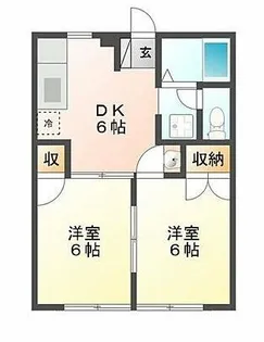 ブラウンエイト B棟【1階】の間取り
