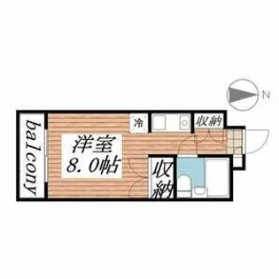 メゾン・ド・ラパン【406号室】の間取り