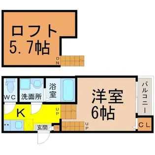 アミティエ・フレール神明町【2階】の間取り