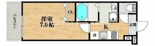 パル堺北花田Ⅰ番館【3階】の間取り