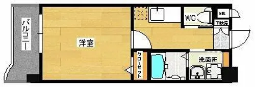 ピュアドームサンミッシェル博多【7階】の間取り