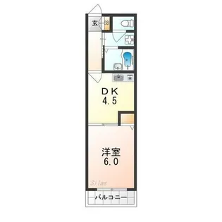 アルデール中百舌鳥【1階】の間取り
