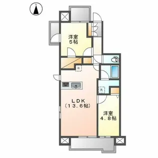 ダイアパレス セントラル ザ・フォート【11F号室】の間取り