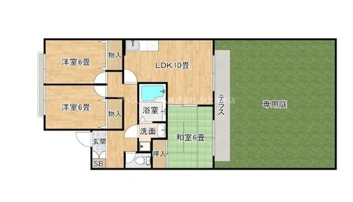 アンジェラスA棟【1階】の間取り