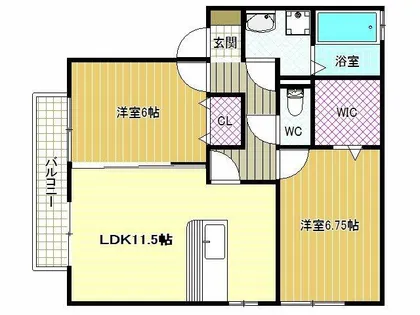 フローレンス【102号室】の間取り