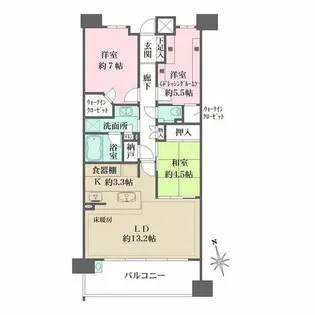 アネシア八事高峯シティテラス ランドマークレジデンス【5階】の間取り