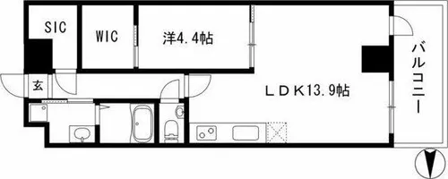 Viare storia(ヴィアーレストーリア)【11階】の間取り