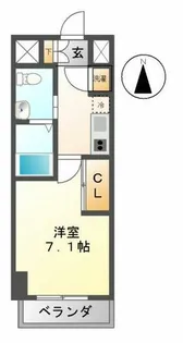 ライブコート千種【15階】の間取り