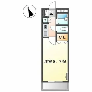コーポ泉【1階】の間取り