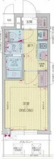プレサンス四天王寺前夕陽ヶ丘 凛宮【9階】の間取り