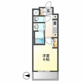 エステムコート名古屋新栄Ⅱアリーナ【13階】の間取り