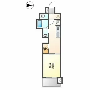 エステムコート名古屋平安通クチュール【206号室】の間取り