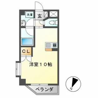 シティライフ今池南【208号室】の間取り