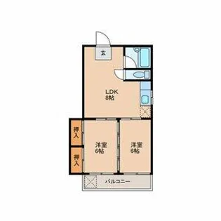 県庁前畠田ビル【203号室】の間取り