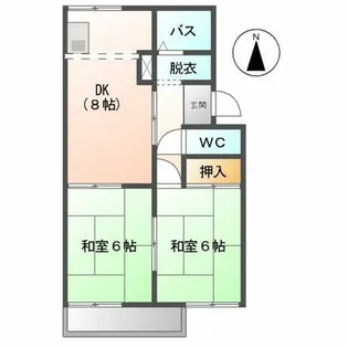 ハイツ伊藤【201号室】の間取り