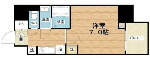 WORVE大阪本町【12階】の間取り