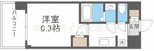 Alivis梅田North【5階】の間取り