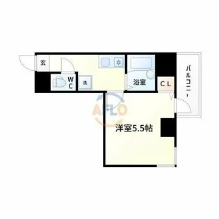 グランメール【8階】の間取り