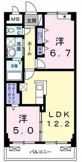ヒルズ赤羽【1階】の間取り