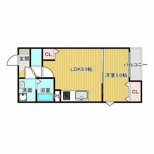 クレアール茨木【2階】の間取り