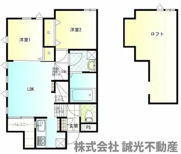 CB博多南フクシア【2階】の間取り