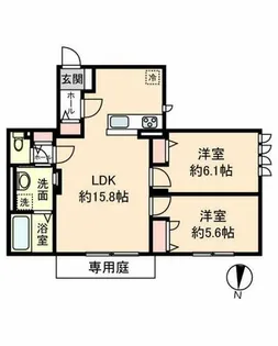 Demeur CreciaⅠ【1階】の間取り