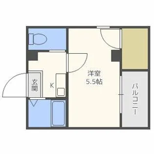 ノールプレール新町【5階】の間取り