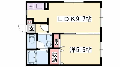 シャーメゾン延末【2階】の間取り