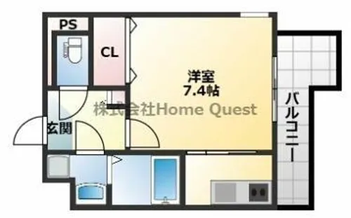 M’プラザ布施駅前参番館【6階】の間取り
