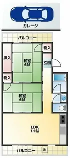 旭マンション【1階】の間取り