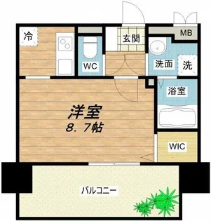 ドゥーエ森ノ宮【9階】の間取り