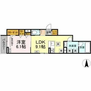 Urbana【103号室】の間取り