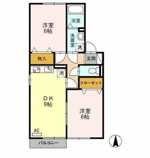 サンピア高根台 A棟【103号室】の間取り