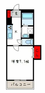 イトーピアホーム近大前【1階】の間取り