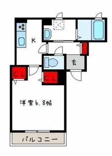 イトーピアホーム近大前【1階】の間取り