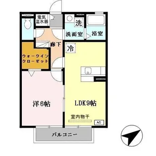 グランフォート A棟【201号室】の間取り