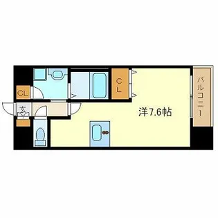 プレサンス名古屋STATIONビーフレックス【3階】の間取り