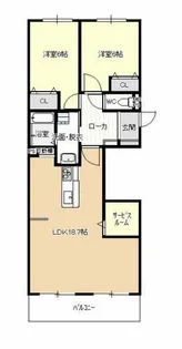 やすいコーポ【4階】の間取り