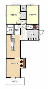 やすいコーポ【2階】の間取り