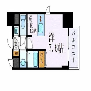 プレサンス名古屋駅前グランヴィル【4階】の間取り