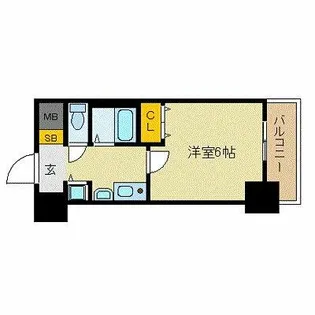プレサンス名古屋STATIONザ・シティ【12階】の間取り