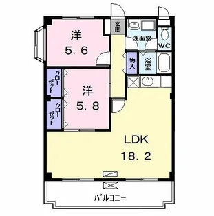 サンマリッチ鈴木【1階】の間取り